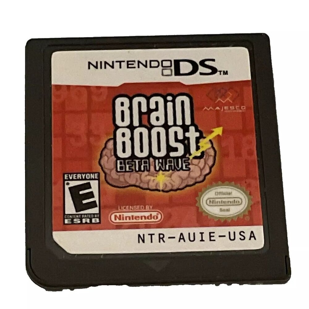 Brain Boost Beta Wave (Nintendo DS, 2006) Game Only Puzzle Rated E
